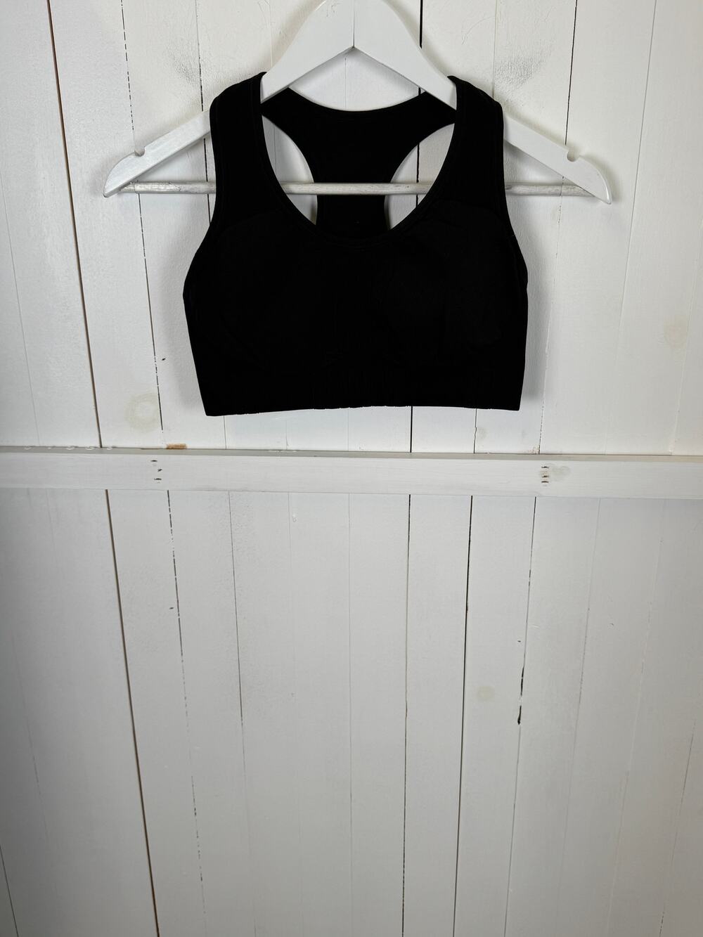 Nux Black Sports Bra Size L New Without Tags